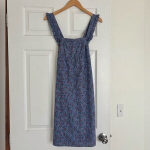 Urban Renewal Blue Floral Midi Dress